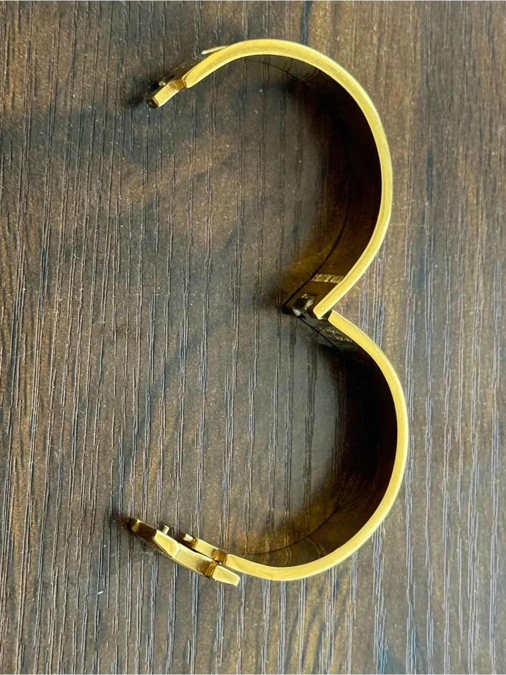 Beautiful Hermes Gold and Turquoise Enamel Clic H Bracelet - Picture 11 of 13